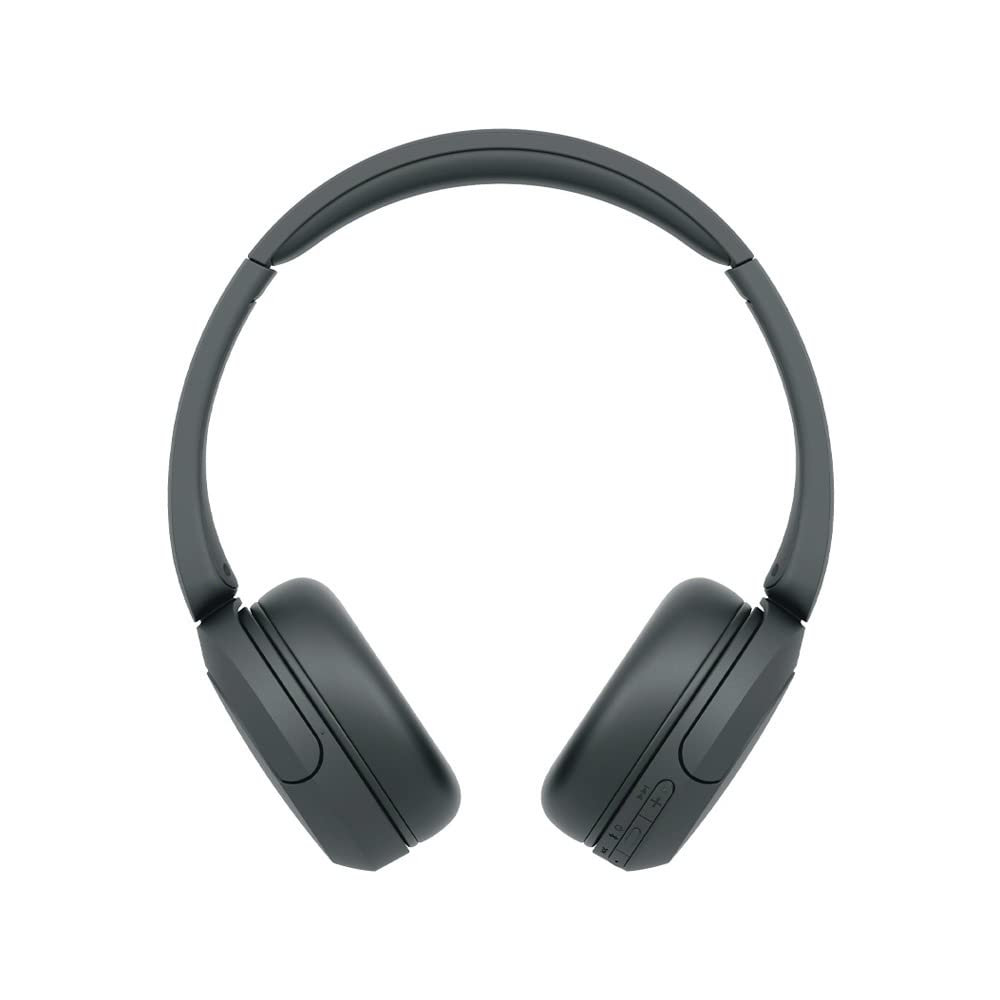 Sony WH-CH520/B Wireless Headphones with Microphone, Black Bundle with Deco Gear Hard Case + Pro Audio Headphone Stand + Microfiber Cleaning Cloth