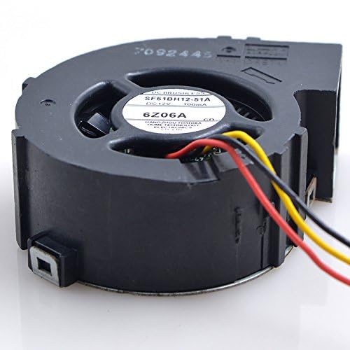 for SF51BH12-51A 12V 160mA 3-Wire Projection Centrifugal Cooling Fan