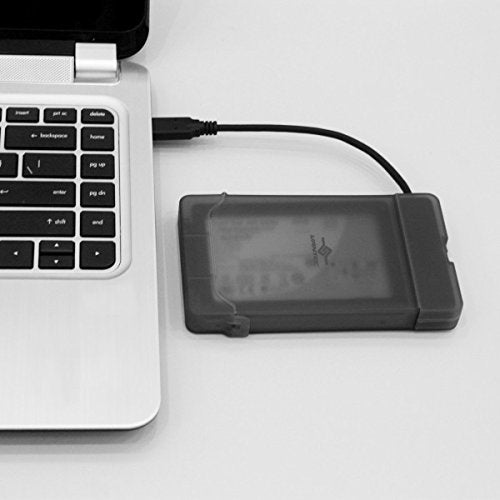 Vantec USB 3.1 Gen 2 Type-C 2.5" SATA SSD/HDD Storage Adapter (CB-STC31-2PB) , black
