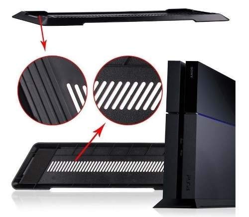 Kailisen Vertical Stand for PS4, Vertical Cooling Stand Bracket Mount Holder for PlayStation 4 Console (PS4 Not Include) - Black