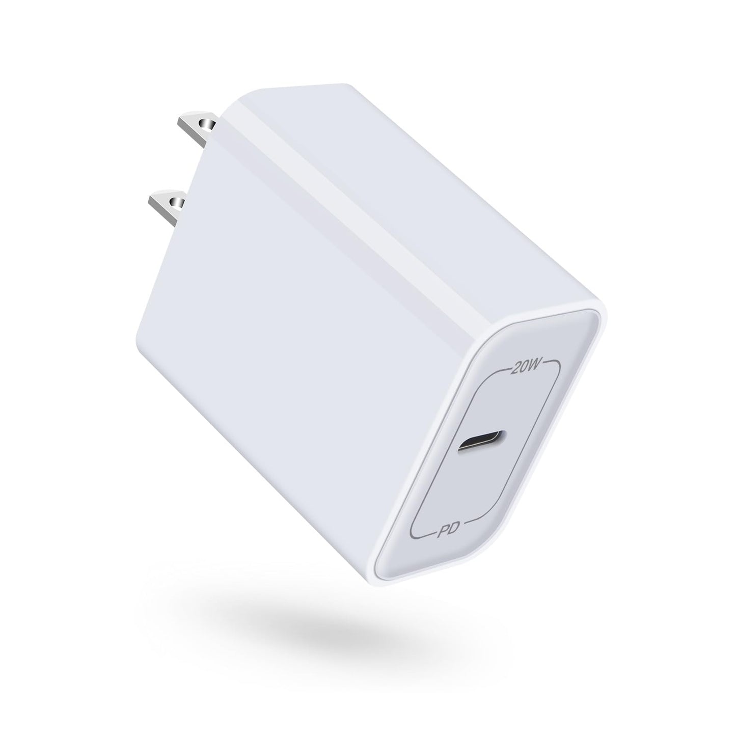 USB C Fast Charger, 20W USB C Power Adapter Fast Charging Block Cube Head for iPhone 17e/17 Pro Max/17 Pro/17/16e/16/16 Pro/16 Pro Max/16 Plus/15/15