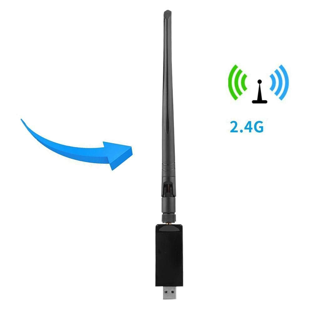 ASHATA USB Network Card,RTL8821AU Network Adapter Band 600Mbps USB Adapter Compatible with Bluetooth, High-Speed 2.4GGHZ and 5.8GHZ Network Card