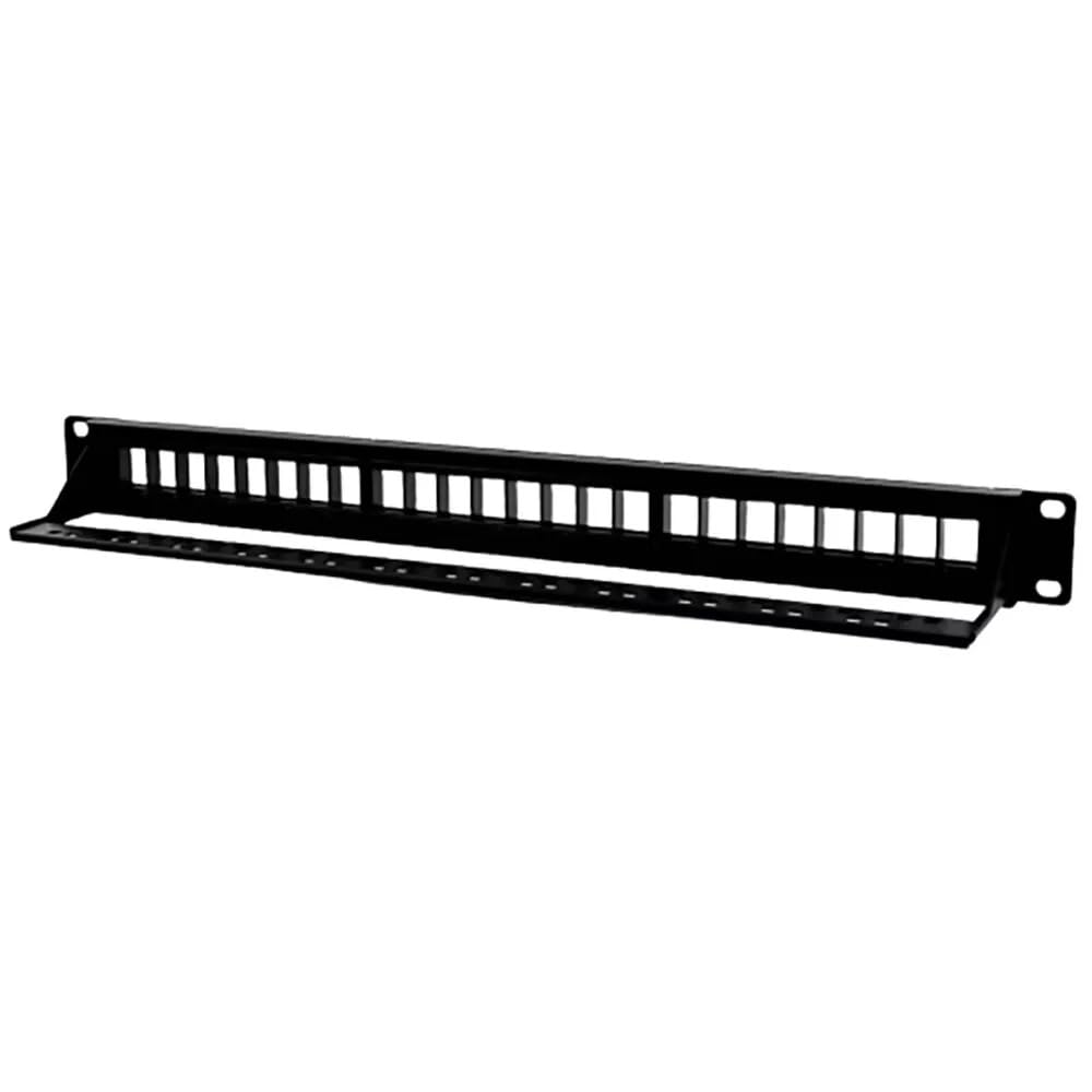 2 Pcs Patch Panel 24Port CAT6/Cat5 RJ45 110 Network Surface Wall Mount Bracket