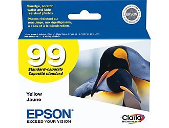 Epson T099420 OEM Ink - (99) Artisan 700 710 725 730 800 810 835 837 Claria Hi-Definition Yellow Ink