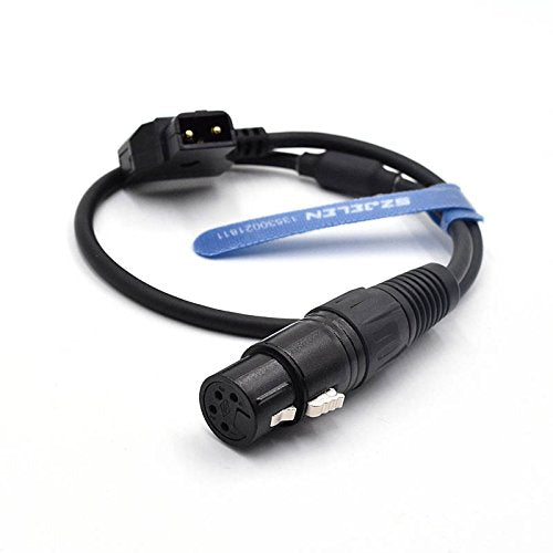 SZJELEN D-tap to XLR Female 4pin Cable for Camera Monitor XLR to Dtap (Straight Cable)