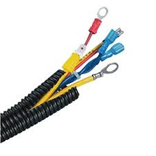 American Terminal 27031 Black Split-Loom Cable Tubing, 100' (.38")