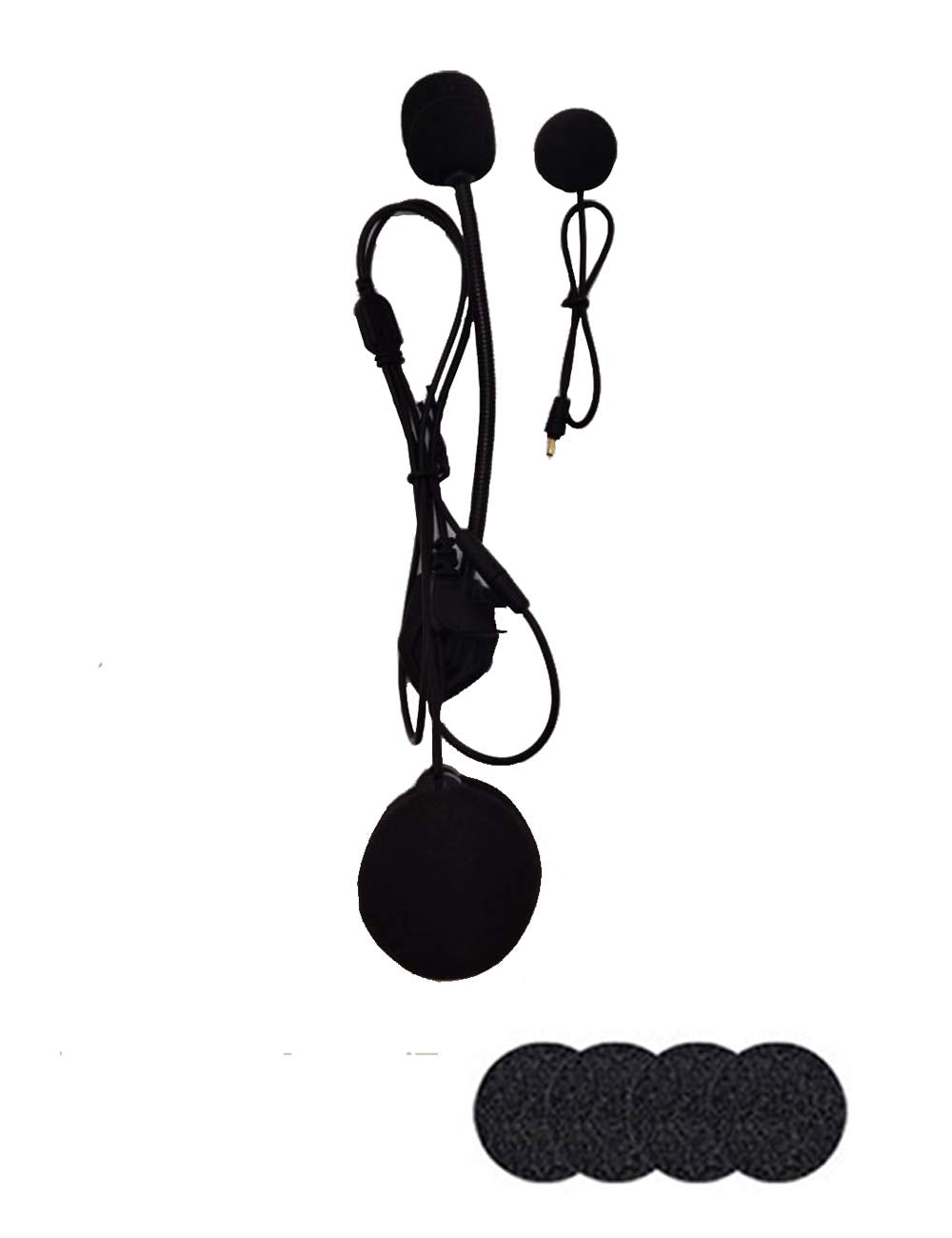 MAXTO Helmet Bluetooth Headset Headphone Accessory with Soft & Hard mic fit M2,M2C,MX1,M3