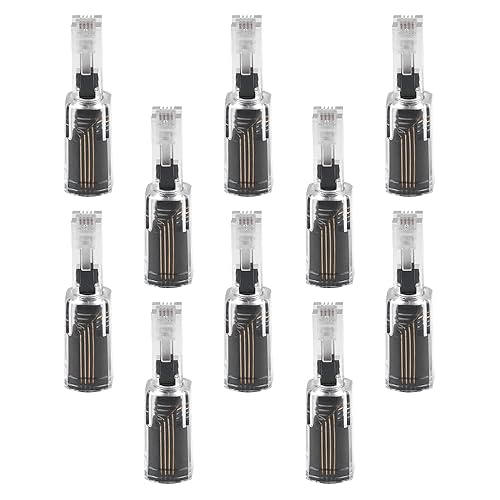 Power Gear Telephone Cord Detangler, 10 Pack, Tangle-Free 360 Degree Rotation, Plug into Landline Phone Handset, for Use in Home or Office, All