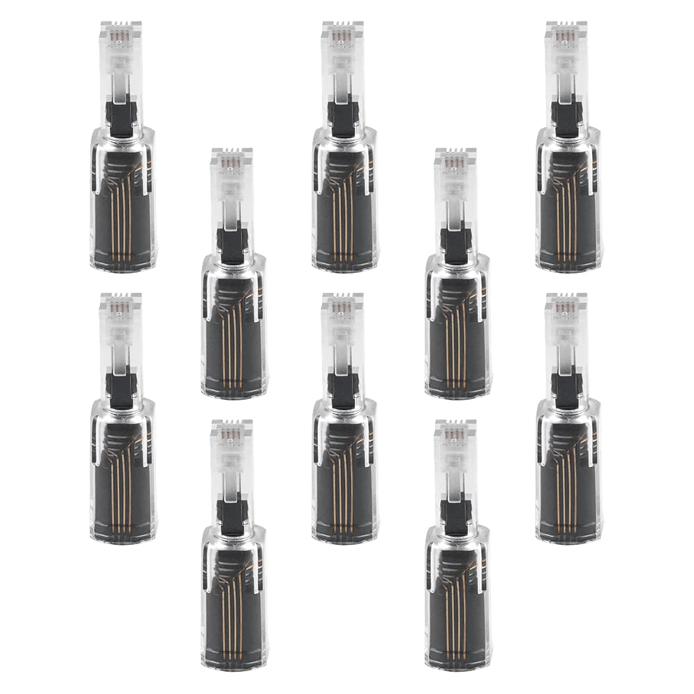 Power Gear Telephone Cord Detangler, 10 Pack, Tangle-Free 360 Degree Rotation, Plug into Landline Phone Handset, for Use in Home or Office, All