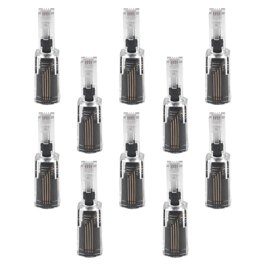 Power Gear Telephone Cord Detangler, 10 Pack, Tangle-Free 360 Degree Rotation, Plug into Landline Phone Handset, for Use in Home or Office, All