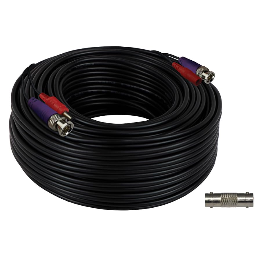 Night Owl 100 ft. in-Wall Rated Video/Power Camera Extension Cable with Extension Adapter