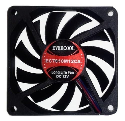 New Evercool 70mm x 10mm CPU Fan! EC7010M12CA Retail Pack Includes 4 Pin Molex