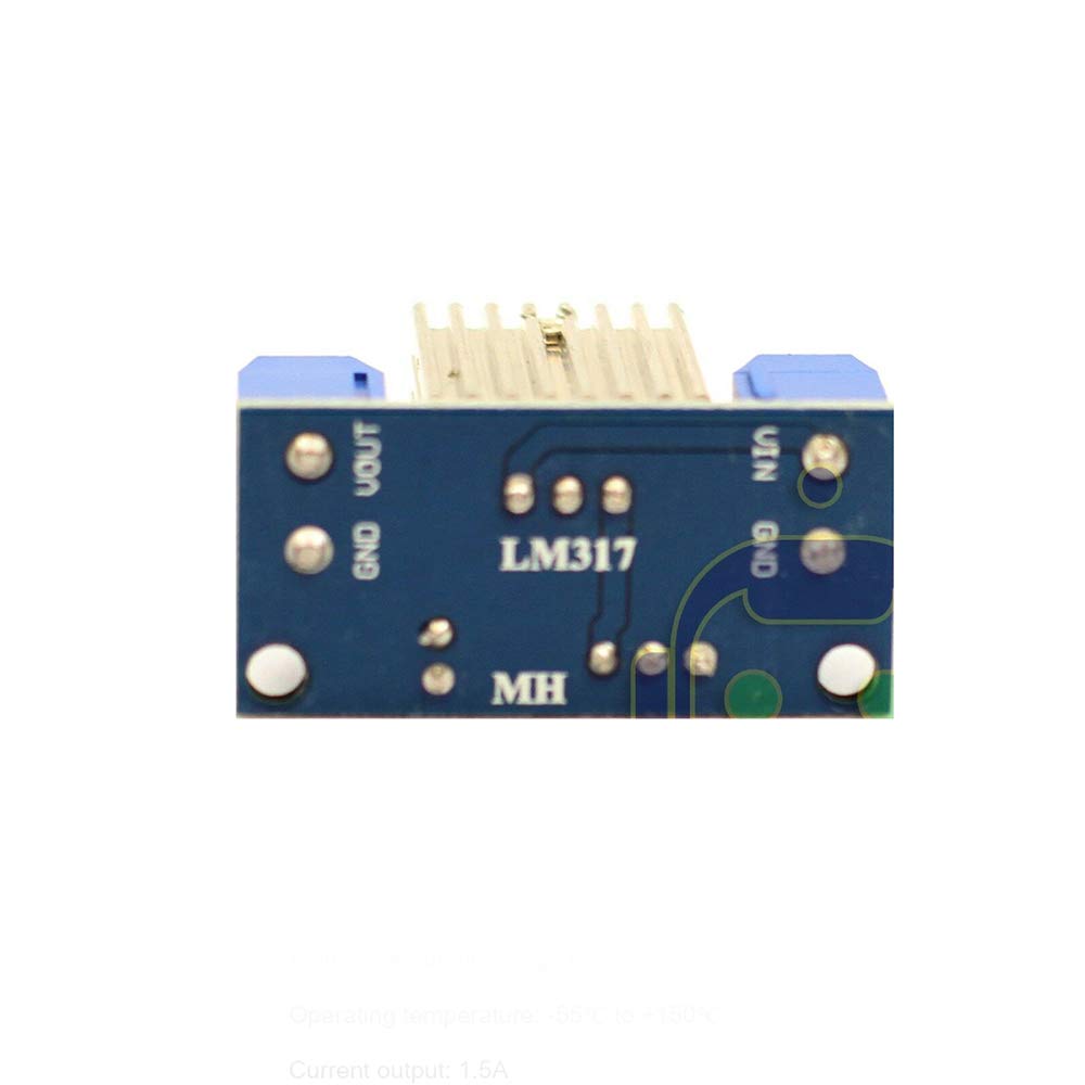 DEVMO 2PCS LM317 DC-DC Converter Buck Step-Down Circuit Board Module Linear Regulator Adjustable Voltage Regulator Power Supply