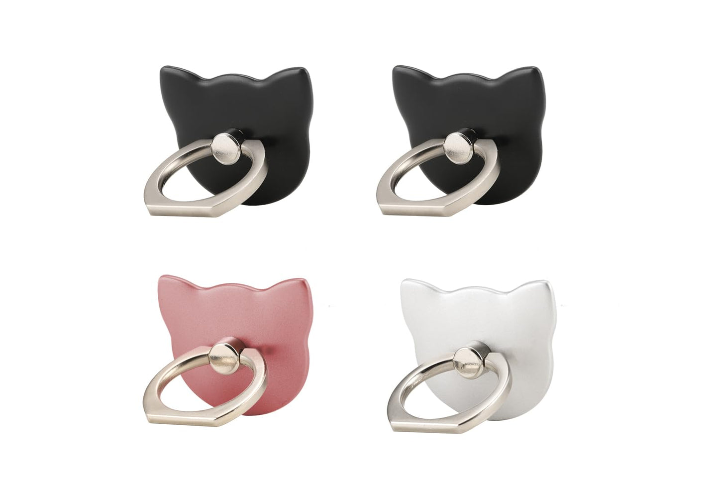 lenoup Cat Cell Phone Holder,360 Rotation Phone Ring Kickstand,Universal Cell Phone Ring Grip for Almost All Phones,Pad