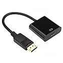 Displayport DP Male to HDMI Female Cable Converter - Black