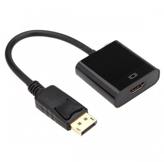 Displayport DP Male to HDMI Female Cable Converter - Black