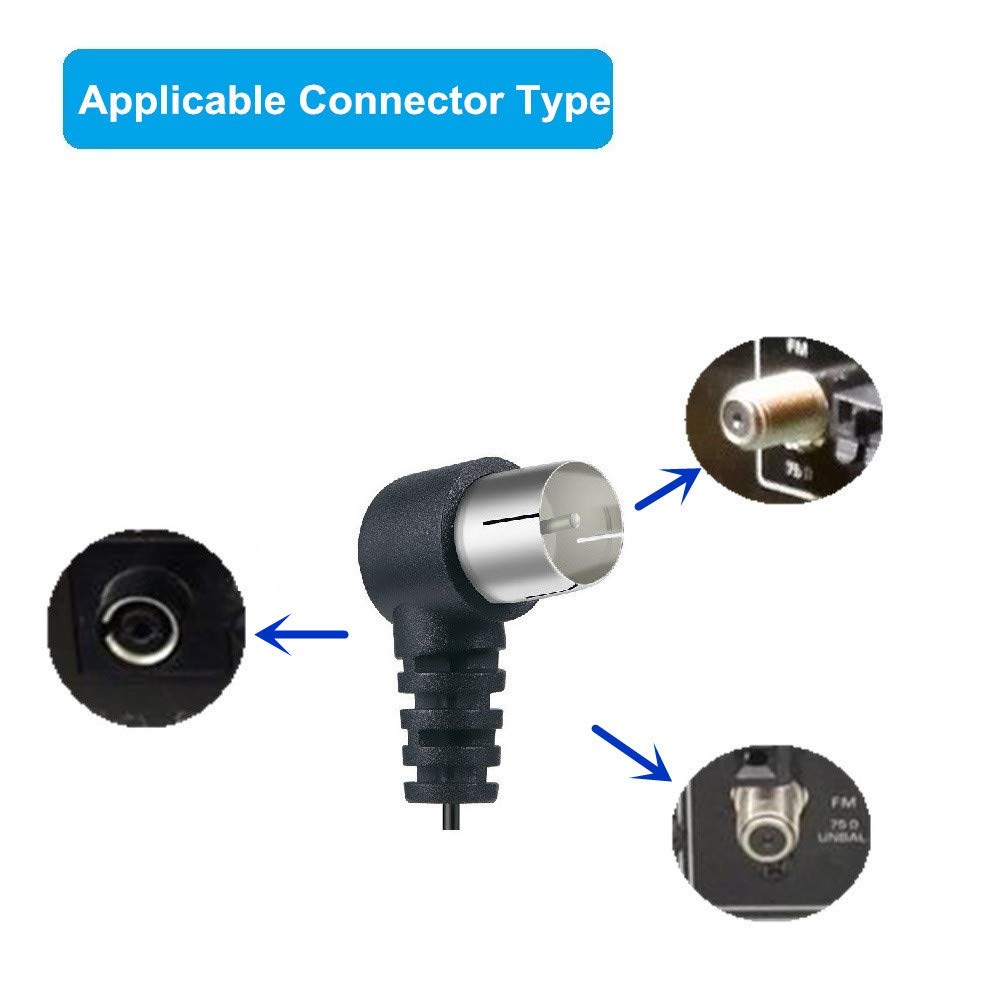 Ancable Stereo Indoor 75 Ohm Adapter for Yamaha Onkyo etc Table Top Home Hi Fi Sound Stereo Receiver