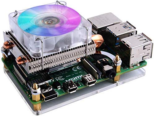 GeeekPi 4pcs 40x40x10mm 4010 DC 5V Brushless CPU Cooling Fan for Raspberry Pi 4B/3B+/3B/2B (Multi-Colored)
