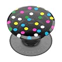 PopSockets Translucent Phone Grip with Expanding Kickstand, PopSockets for Phone, Translucent PopGrip - Black Disco