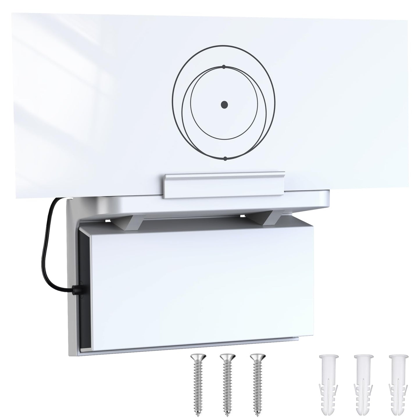 Starlink Router Mount, 2-in-1 Wall Mounting Kit for Starlink Gen 3 Router and Power Supply, Space Saving, Easy Installation