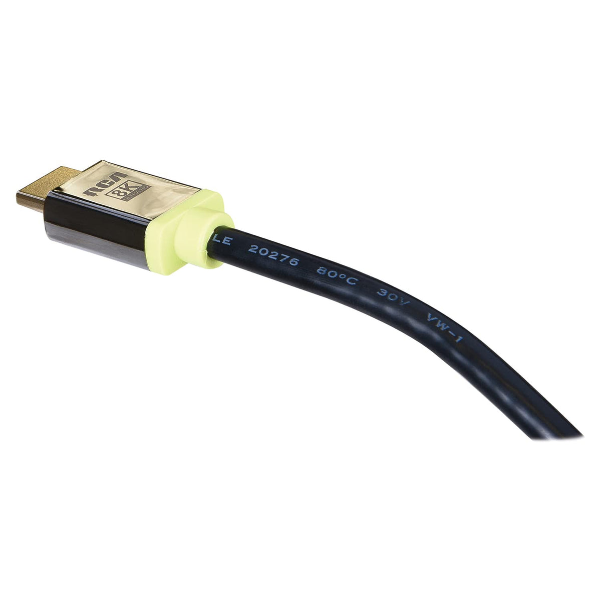 RCA DH6UDGZV 8K Ultra High Speed HDMI Cable for Gaming (6 Ft.)