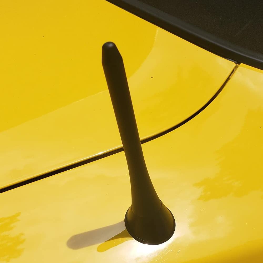 KSaAuto Short Antenna for Ford Mustang Convertible 2015-2024, 5 Inch Black Aluminum Car Antenna Replacement, Ford Mustang Accessories Designed