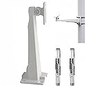 V-Fiabilidad CCTV Security Wall Pole Mounting Loop Bracket,27cm Long Arm Support Monitoring Pole Hoop Bracket Surveillance Camera Wall Mounted/Pole