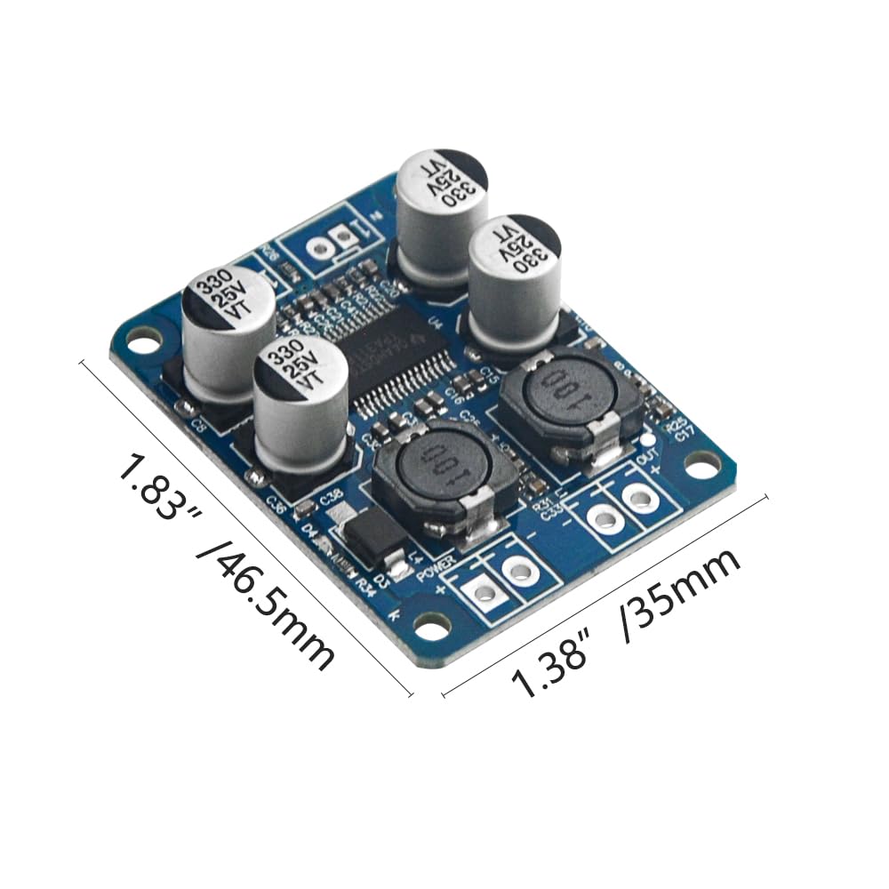 XINGYHENG 2Pcs TPA3118 Single Channel Digital Audio Power Amplifier Board Module 1X60W DC 12V-24V Converter for Audio System DIY Speakers
