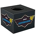 custom microphone logo cube mic flag Portable ABS Injection Molding Square Cube HD printed tempered film (black)