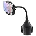 Cup Holder Car Mount for Galaxy A12 A32 A42 A51 A52 A71 A72 Phones - Swivel Cradle Gooseneck Compatible with Samsung Galaxy S20/S21/S22/S23 Plus Ultra