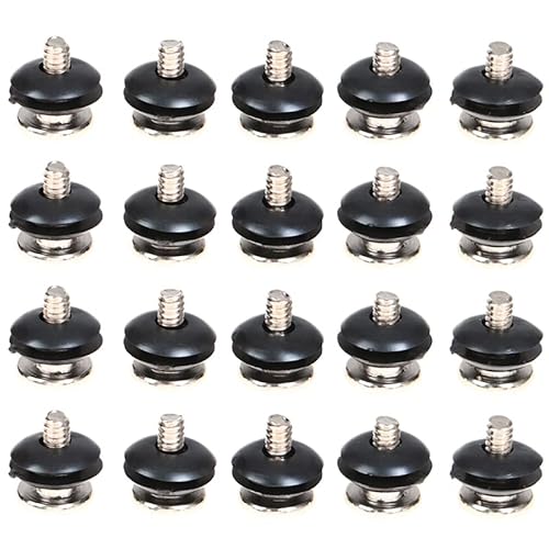 VizGiz 20 Pack 3.5 inch HDD Screws 6#-32 Shockproof Screw Rubber Ring Washer Anti-Vibration Mounted Bolts for PC Computer Chassis Case 3.5'' HDD Hard