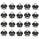 VizGiz 20 Pack 3.5 inch HDD Screws 6#-32 Shockproof Screw Rubber Ring Washer Anti-Vibration Mounted Bolts for PC Computer Chassis Case 3.5'' HDD Hard
