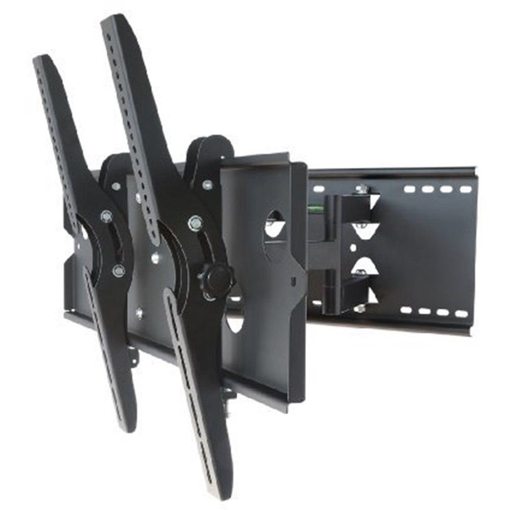 2xhome - New TV Wall Mount Bracket (Dual Arm),HDMI Cable & (1) Single Shelf Package - Secure Cantilever LED LCD Plasma Smart 3D WiFi Flat Panel Screen