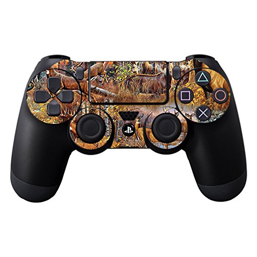 MightySkins Skin Compatible with Sony PS4 Controller - Deer Pattern | Protective, Durable, and Unique Vinyl Decal wrap Cover | Easy to Apply, Remove