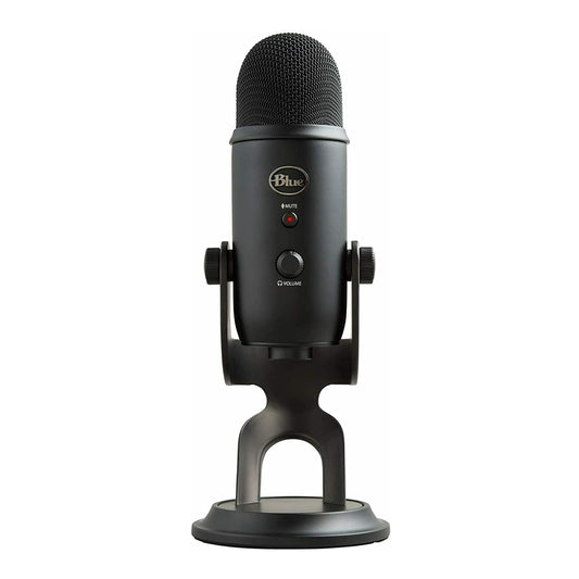Blue Microphone Yeti USB Microphone Bundle with Headphones, Boom Arm Microphone, and Pop Filter for Broadcasting and Recording Microphones (4 Items)