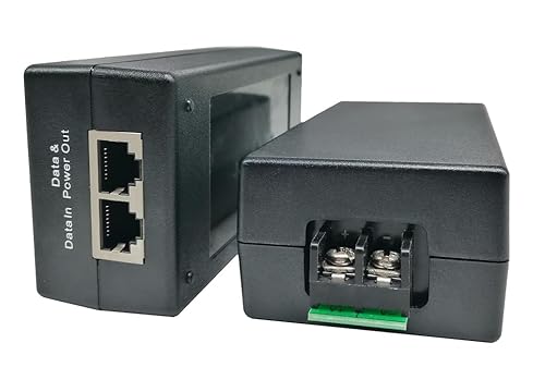 Gigabit DC PoE+ Injector | 12V 24V 36V DC Input | 50V 30W PoE+ Out Mode B | DC to DC Converter Solar PoE Adapter for ePMP2000/3000, Force400/425, Q61