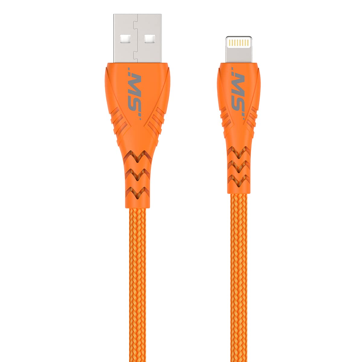 MobileSpec MB06724 10 Foot Hi-Visibility Lightning(R) to USB Charge and Sync Cable - Orange