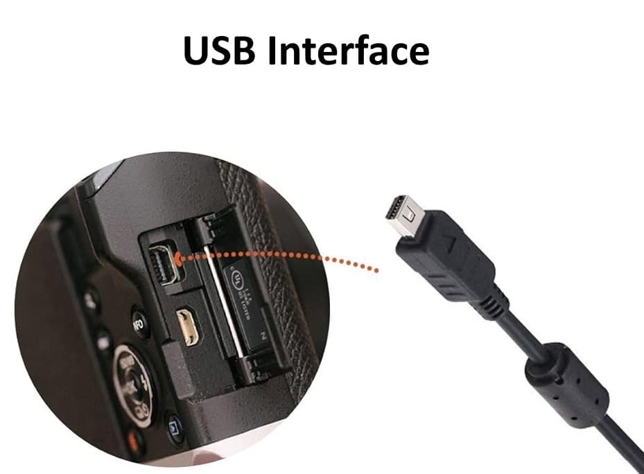 ienza USB Data File Picture Transfer Charger Charging Wire Cord Cable CB-USB5 USB6 USB8 for Olympus Tough TG-830 TG-630 TG-860 TG-870 & Select Stylus