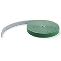 StarTech.com 25ft Hook and Loop Roll - Cut-to-Size Reusable Cable Ties - Bulk Industrial Wire Fastener Tape/Adjustable Fabric Wraps Green/Resuable