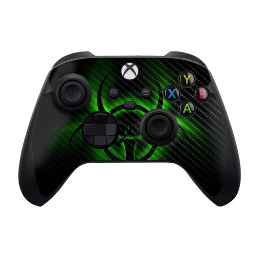 MIGHTY SKINS Carbon Fiber Skin Compatible with Xbox Series X and S Controller - Bio Glare | Protective, Durable Textured Carbon Fiber Finish | Easy