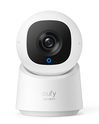 eufy Security Indoor Cam C210, 1080p Resolution Security Camera with 360° PTZ, Plug-in Security Indoor Camera with 2.4G Wi-Fi, Human/Motion AI, Night