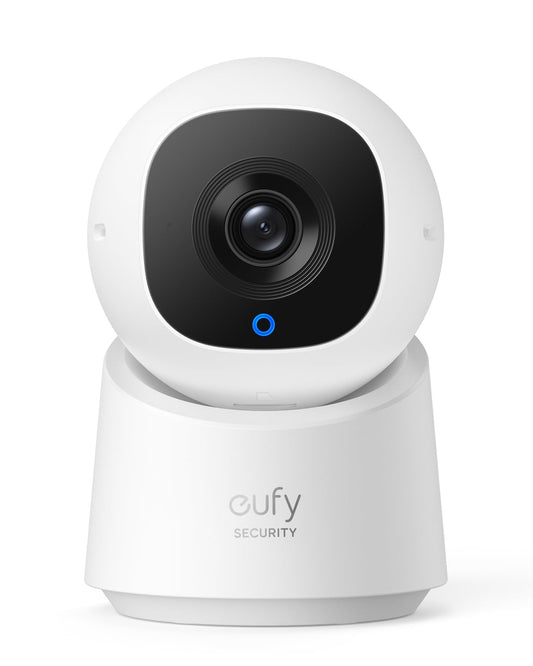 eufy Security Indoor Cam C210, 1080p Resolution Security Camera with 360° PTZ, Plug-in Security Indoor Camera with 2.4G Wi-Fi, Human/Motion AI, Night