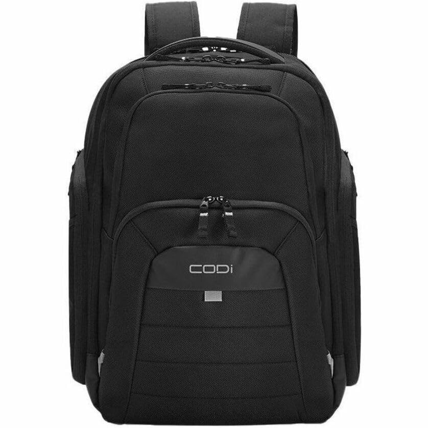 CODi Ferretti Pro Sport Pack Laptop Backpack - Fits Up to 17.3” Laptops, Large Capacity Travel & Work Backpack with Trolley Strap, Lockable Zippers
