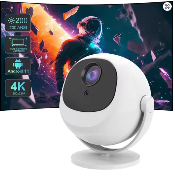 BL360 Projector 4K Android11 5G Wifi 720P Outdoor Home Cinema Auto Keystone Portable Speaker Theater Movie Mini Projectors