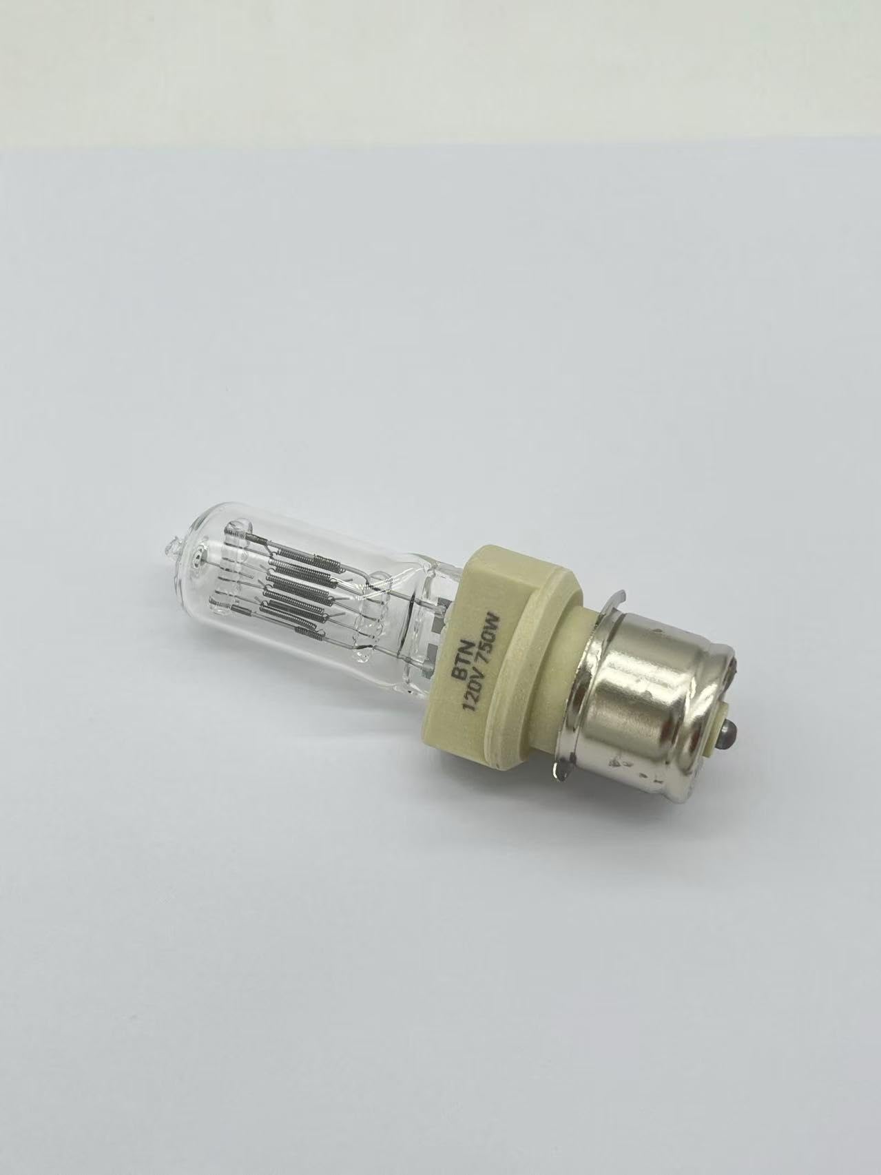 Tawelun 2PCS BTN 750W 120V P28s Lamp T7 Bulb BTN Lamp Pre-Focus Based Stage and Studio Replacement for Fresnel Bulb,Clear