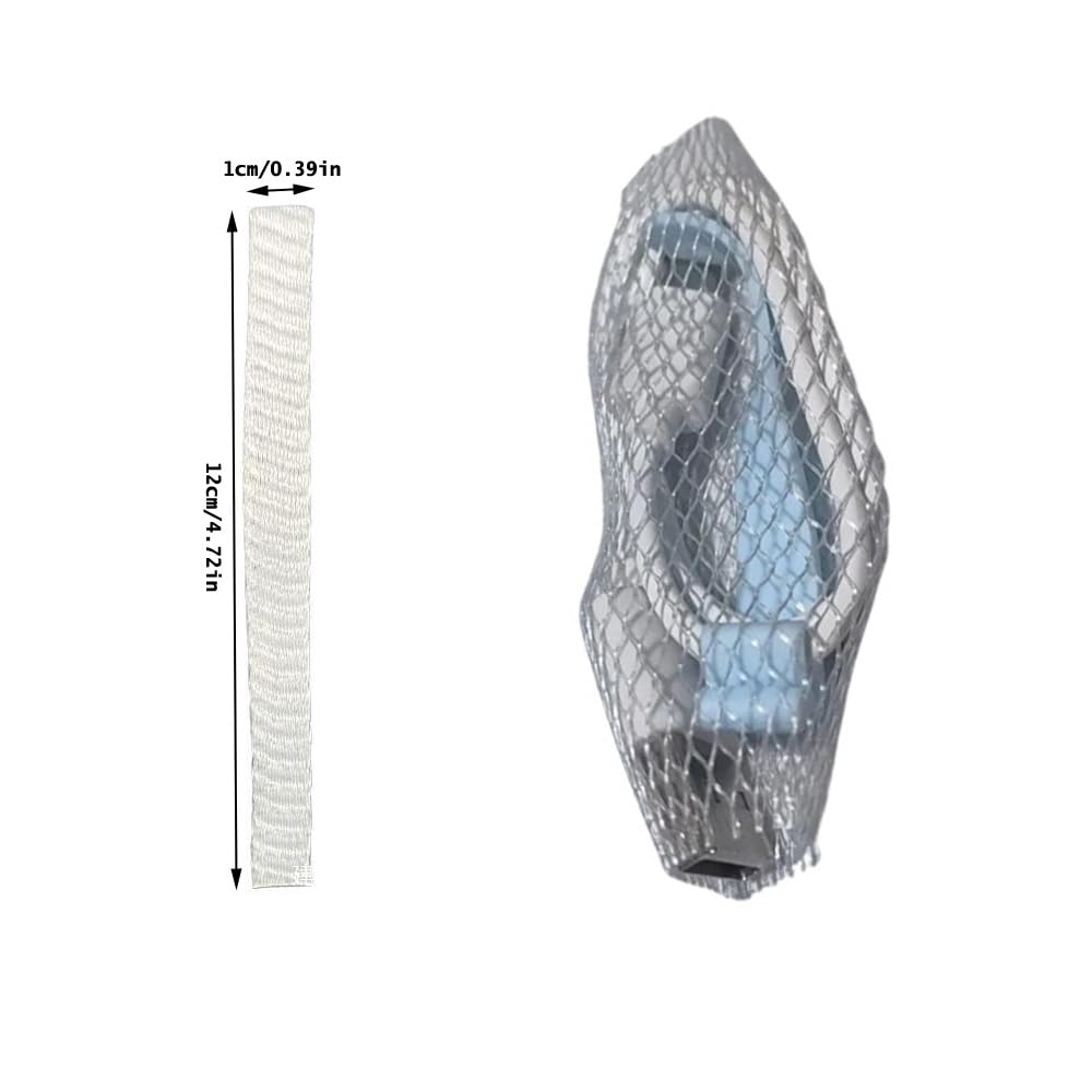 NentMent 100 Pack Makeup Brush Cover Reusable Expandable Makeup Brushes Guard Protector Sleeve Mesh Net for Makeup Brush Set Flat Foundation Brush