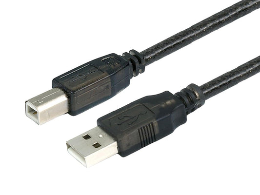 Monoprice USB 2.0 Extension Cable - USB Type-A to USB Type-B, Male to Male, Active, 28/24AWG, 49 Feet, Black