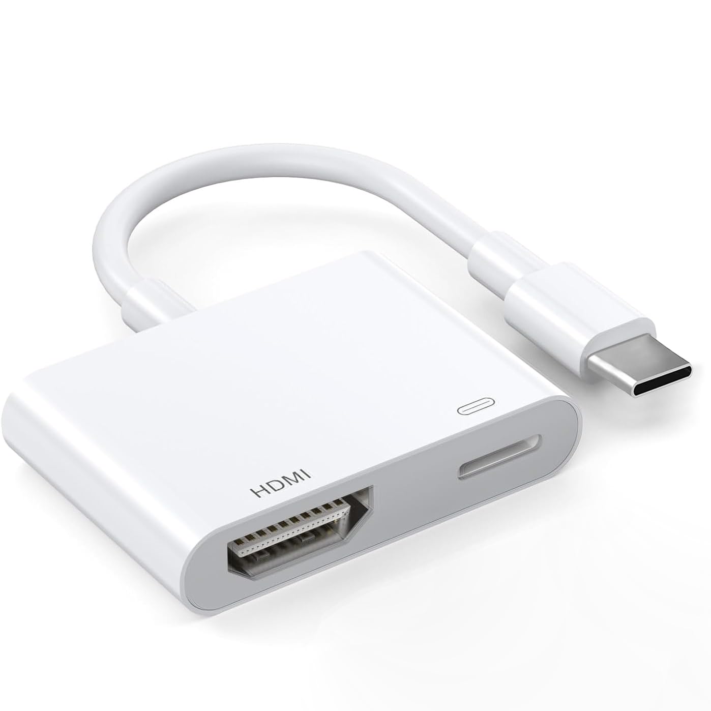 Apple MFi Certified USB-C to HDMI Adapter 4K@60Hz for iPhone 17 16 15 MacBook Pro Air iPad Pro, Digital AV HDMI 2.0 Cord Compatible with Samsung