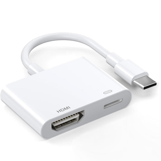 Apple MFi Certified USB-C to HDMI Adapter 4K@60Hz for iPhone 17 16 15 MacBook Pro Air iPad Pro, Digital AV HDMI 2.0 Cord Compatible with Samsung