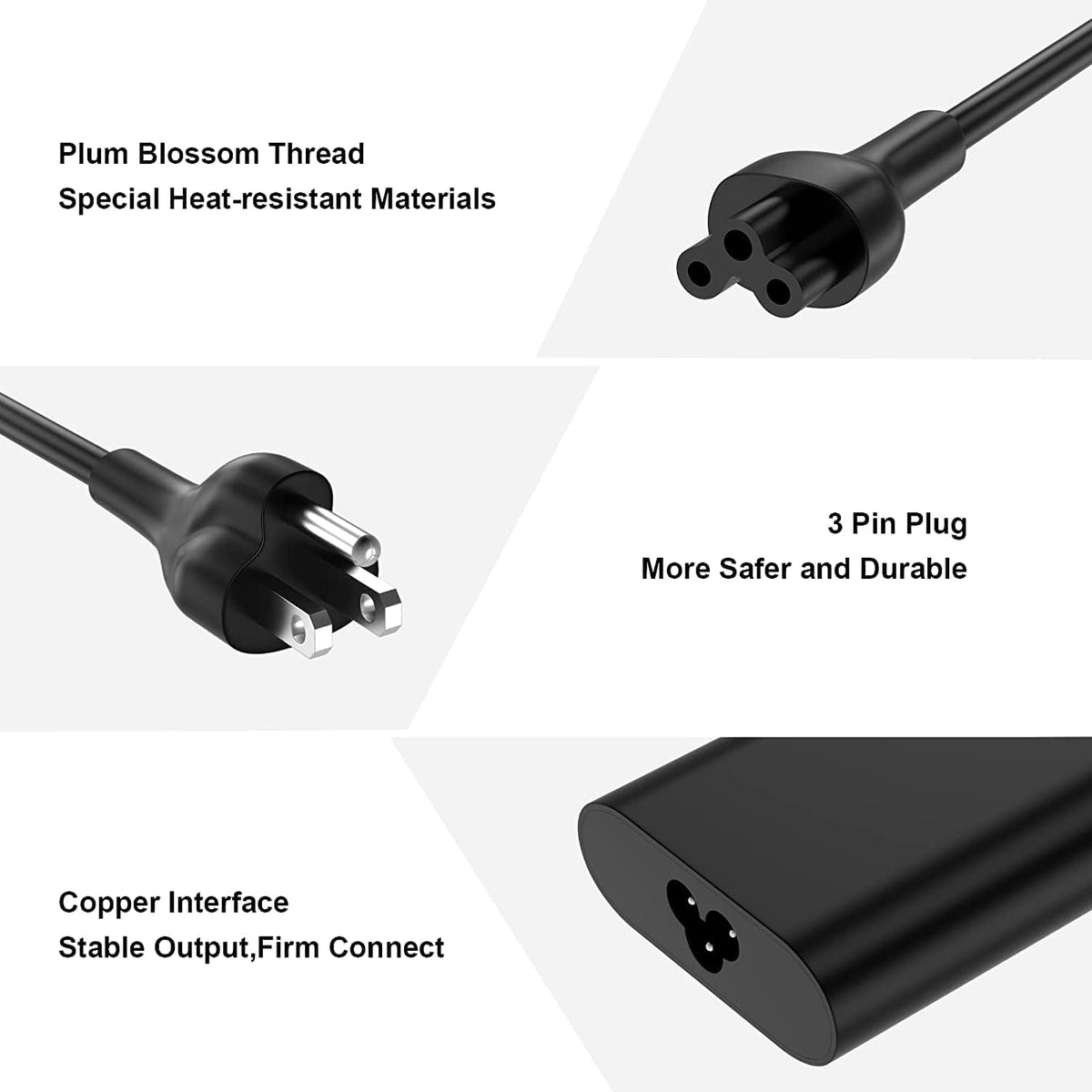 TSKYBEAR 65W Laptop Charger USB C Compatible with HP Spectre/Spectre x360/Chromebook/Google Chromebook/Elitebook x360/Elite X2/Envy/Probook Travel
